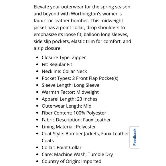 NWT-Worthington Womens Faux Croc Leather Bomber Jacket & mini Skirt Set Pink - Picture 7 of 16